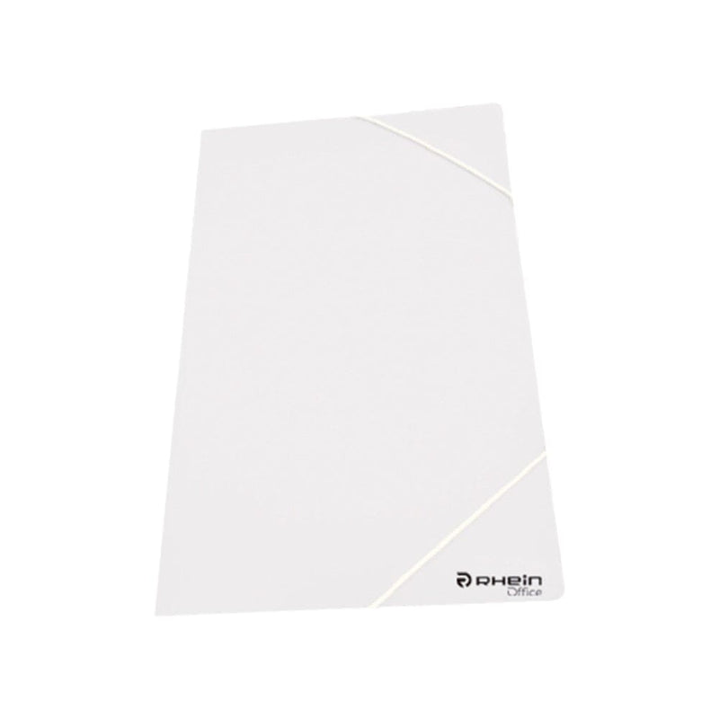 Carpeta Con Elástico Polipropileno Transparente Blanco OFICINA Y LIBRERIA RHEIN 