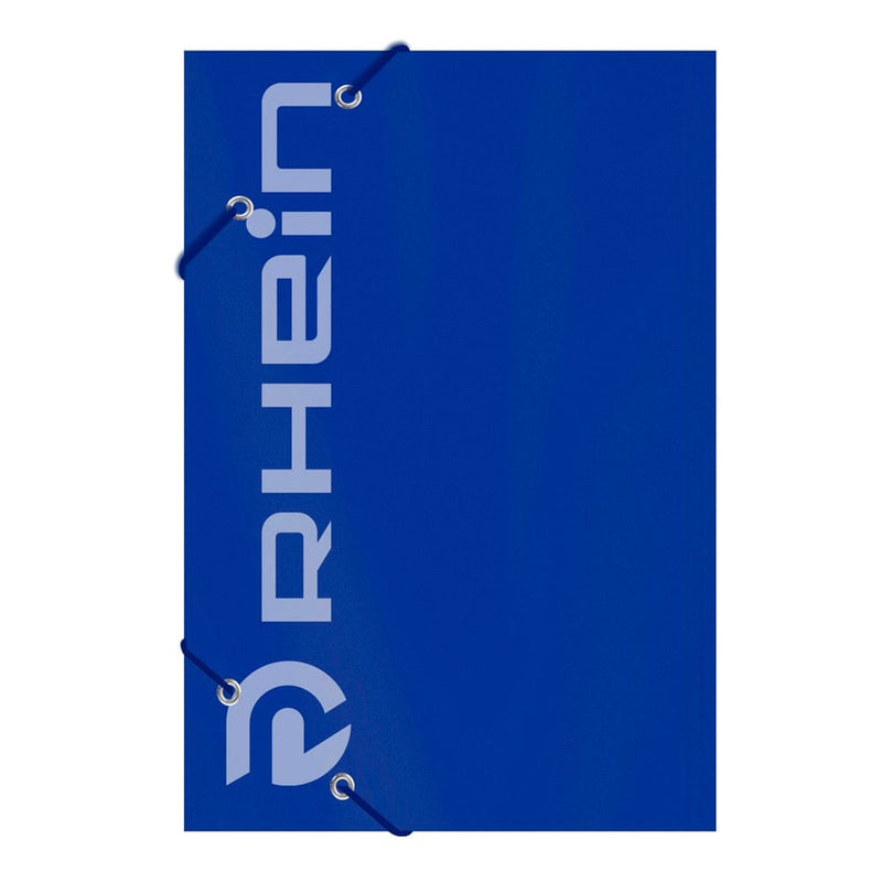 Carpeta Con Elástico Cartulina Oficio Azul OFICINA Y LIBRERIA RHEIN 