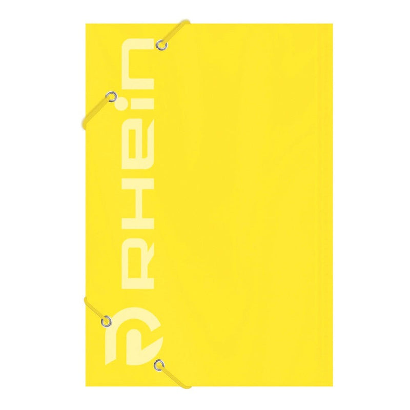 Carpeta Con Elástico Cartulina Oficio Amarillo OFICINA Y LIBRERIA RHEIN 