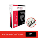 Archivador Catalogo Carta 2 Aros 2.0 Blanco Con Fija Papel 500 Hojas OFICINA Y LIBRERIA RHEIN 
