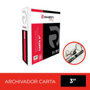 Archivador Catalogo Carta 2 Aros 3.0 Blanco Con Fija Papel 750 Hojas OFICINA Y LIBRERIA RHEIN 