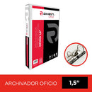 Archivador Catalogo Oficio 2 Aros 1.5 Blanco Con Fija Papel 350 Hojas OFICINA Y LIBRERIA RHEIN 