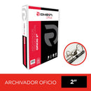 Archivador Catalogo Oficio 2 Aros 2.0 Blanco Con Fija Papel 500 Hojas OFICINA Y LIBRERIA RHEIN 