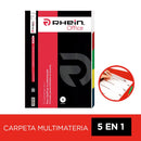 Carpeta Vinil Oficio Multimateria 5 Secciones OFICINA Y LIBRERIA RHEIN 