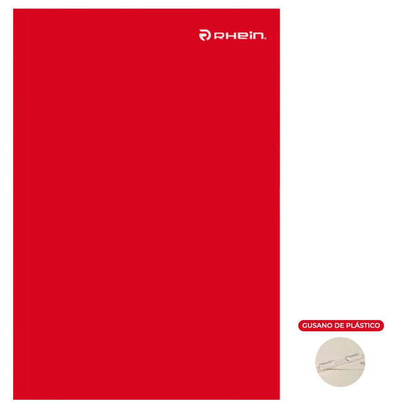 Carpeta Cartulina Pigmentada Rojo Con Gusano OFICINA Y LIBRERIA RHEIN 