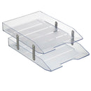 Bandeja Acrílico Doble Articulada Cristal OFICINA Y LIBRERIA ACRIMET 