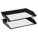 Bandeja Acrílico Horizontal Facility Triple Negro OFICINA Y LIBRERIA ACRIMET 