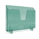 Expositor Horizontal Pared O Escritorio Verde Clear Acrílico OFICINA Y LIBRERIA ACRIMET 
