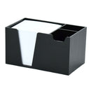 Organizador Escritorio Clips Y Taco De Papel Acrílico Negro OFICINA Y LIBRERIA ACRIMET 