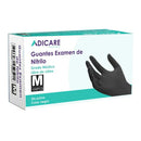 Guante Nitrilo Sin Polvo 100 Und Negro Talla M CUIDADO PERSONAL ADICARE 