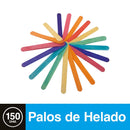 Palos De Helado Colores Surtidos 150 Un OFICINA Y LIBRERIA CREATIVE 