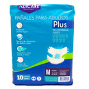 Pañal Adulto Plus Talla M 10 Un CUIDADO PERSONAL ADICARE 