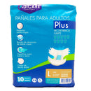 Pañal Adulto Plus Talla L 10 Un CUIDADO PERSONAL ADICARE 