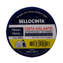 CINTA AISLANTE ELECTRICA AZUL 18 MM X10 MT FERRETERIA SELLOCINTA 
