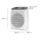 Termoventilador Tv500 Blanco 2000 W HOGAR MADEMSA 