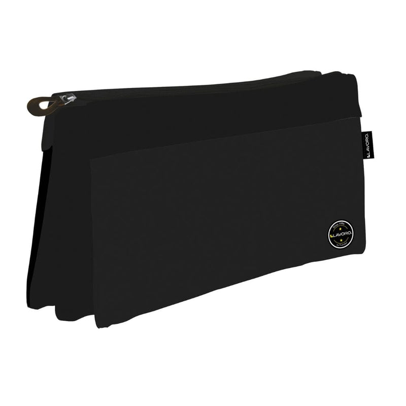 Estuche Triple Liso Negro OFICINA Y LIBRERIA LAVORO 