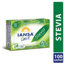 Endulzante Stevia Sachet 100Un 0,5Gr ALIMENTOS IANSA CERO K 