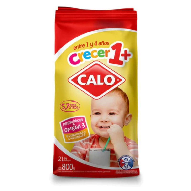 Leche Polvo Semidescremada + 1 Año Bolsa 800 Gr ALIMENTOS CALO 