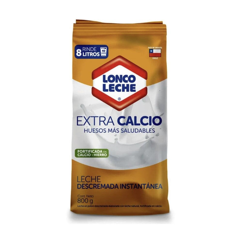 Leche Polvo Descremada Extra Calcio 800 Gr ALIMENTOS LONCOLECHE 