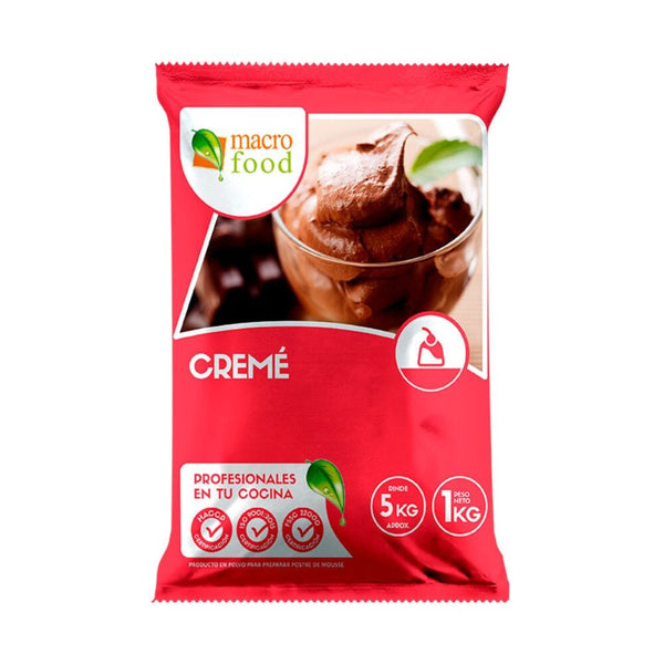 Postre En Polvo Crema Selva Negra Bolsa 1 Kg ALIMENTOS MACROFOOD 