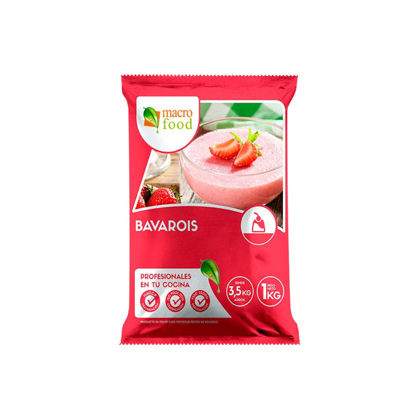 Postre En Polvo Bavarois Limón Bolsa 1 Kg ALIMENTOS MACROFOOD 