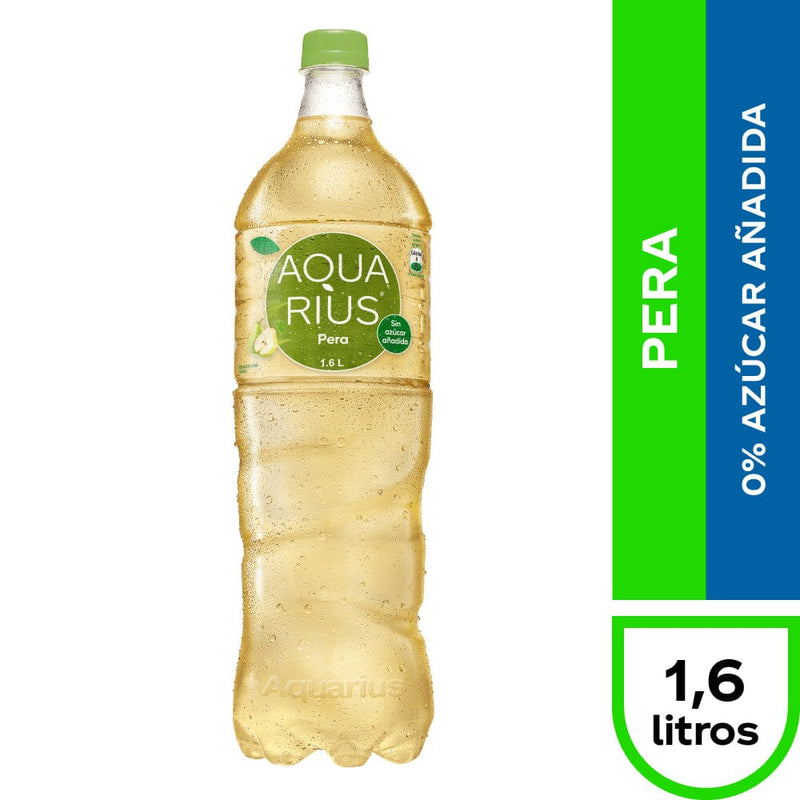 Agua Saborizada Pera Botella 1.6 Lt ALIMENTOS AQUARIUS 