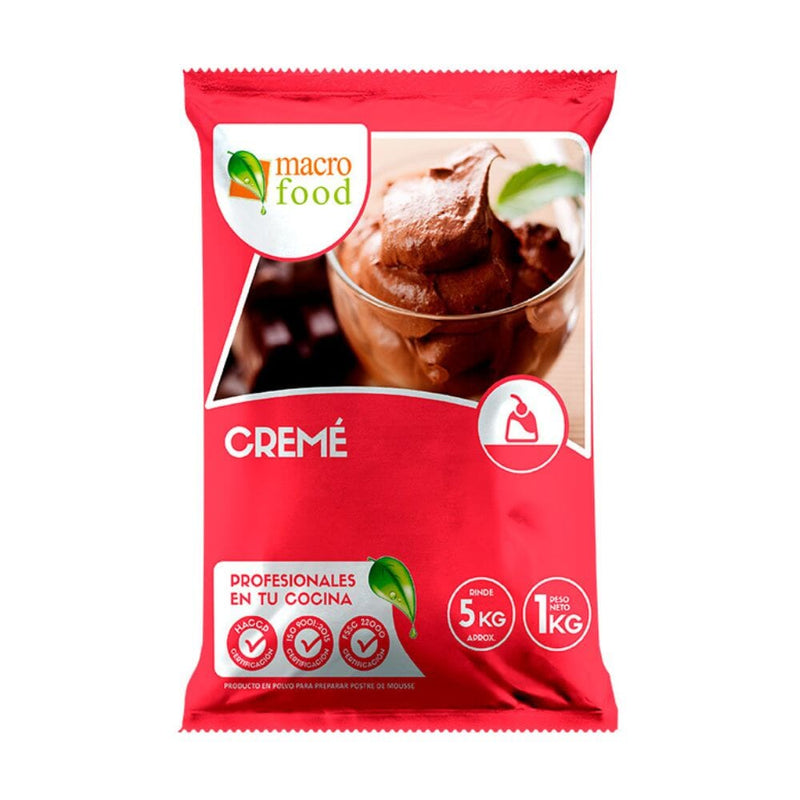 Postre En Polvo Crema Nutella Bolsa 1 Kg ALIMENTOS MACROFOOD 