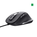 Mouse Alambrico Curvado Ergo Fyda Eco TECNOLOGÍA TRUST 