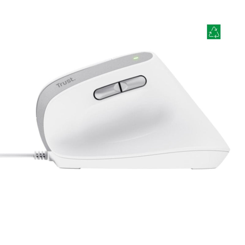Mouse Alambrico Vertical Bayo Ii Blanco TECNOLOGÍA TRUST 