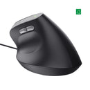 Mouse Alambrico Vertical Bayo Ii Negro TECNOLOGÍA TRUST 