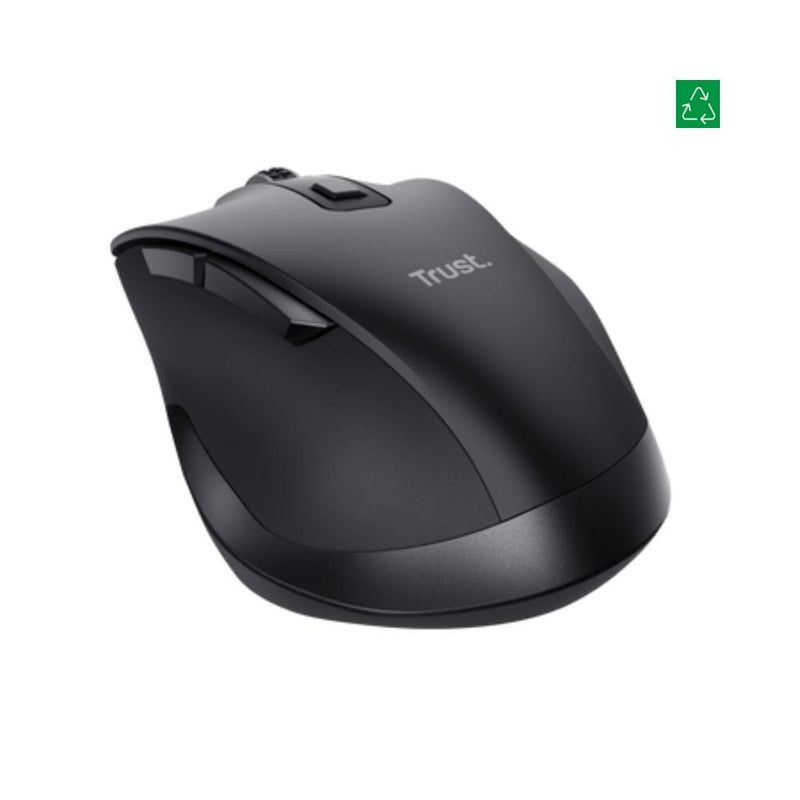 Mouse Inalambrico Recargable Fyda Negro TECNOLOGÍA TRUST 