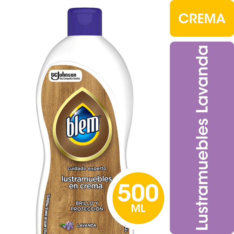 Lustra Muebles Crema Lavanda 500 Ml ASEO Y LIMPIEZA BLEM 