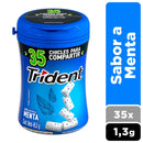 Chicle Sabor Menta Botella 45.5 Gr 35 Un ALIMENTOS TRIDENT 