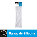 Silicona Barra Transparente 7.5 Mm 25Cm 10 Un OFICINA Y LIBRERIA CREATIVE 