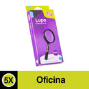 Lupa Plástica Borde Negro 50 Mm OFICINA Y LIBRERIA ADIX 