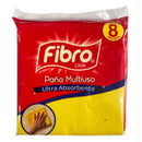 Paño Esponja Multiuso 8 Unidades ASEO Y LIMPIEZA FIBRO 
