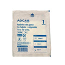 Apósito De Gasa No Tejida Algodón Esterilizada 10X10 Cm Bolsa 10 Un CUIDADO PERSONAL ADICARE 