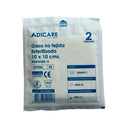 Gasa No Tejida Algodón Esterilizada 10X10 Cm Caja 50 Un CUIDADO PERSONAL ADICARE 
