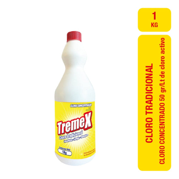 Cloro Concentrado 1 Lt ASEO Y LIMPIEZA TREMEX 