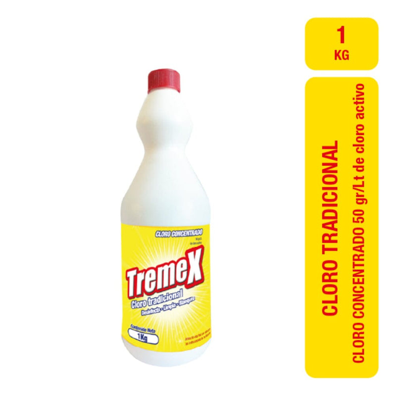 Cloro Concentrado 1 Lt ASEO Y LIMPIEZA TREMEX 