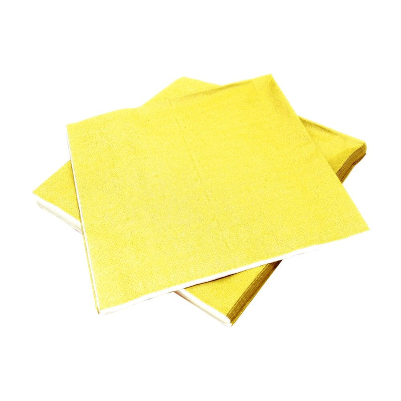 Servilleta Mesa Lisa 33x33 Amarilla 20 Un TISSUE FECO 