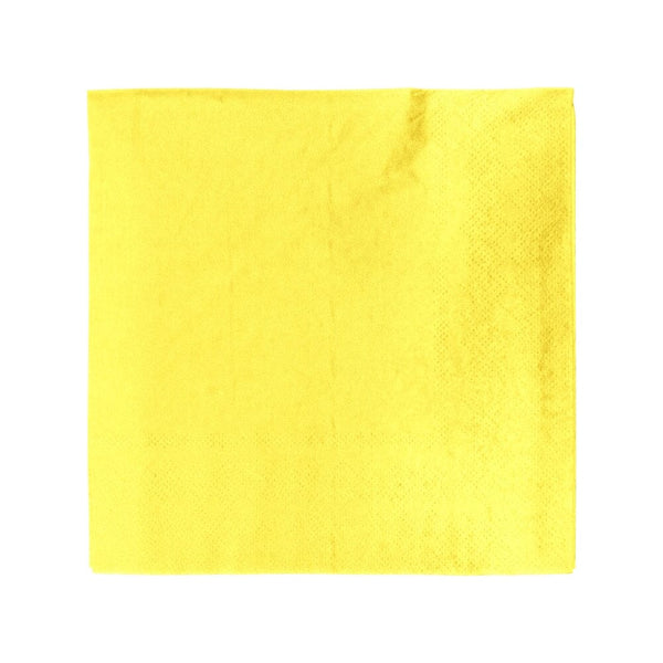 Servilleta Mesa Lisa 33x33 Amarilla 20 Un TISSUE FECO 