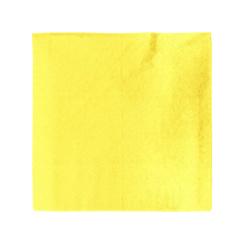 Servilleta Mesa Lisa 33x33 Amarilla 20 Un TISSUE FECO 