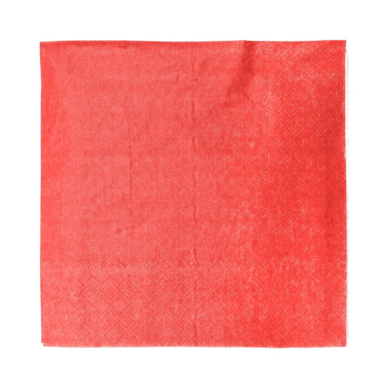 Servilleta Mesa Lisa 33x33 Rojo 20 Un TISSUE FECO 