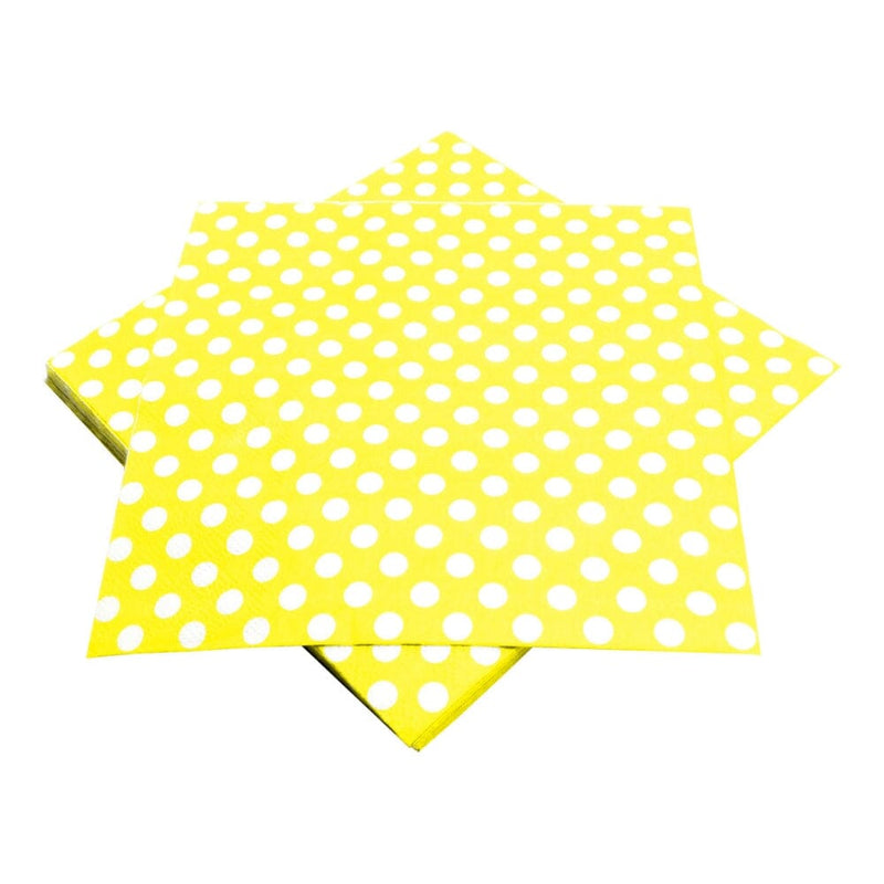 Servilleta Mesa Diseño 33x33 Amarillo 20 Un TISSUE FECO 