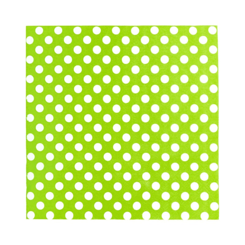 Servilleta Mesa Diseño 33x33 Verde Lima 20 Un TISSUE FECO 