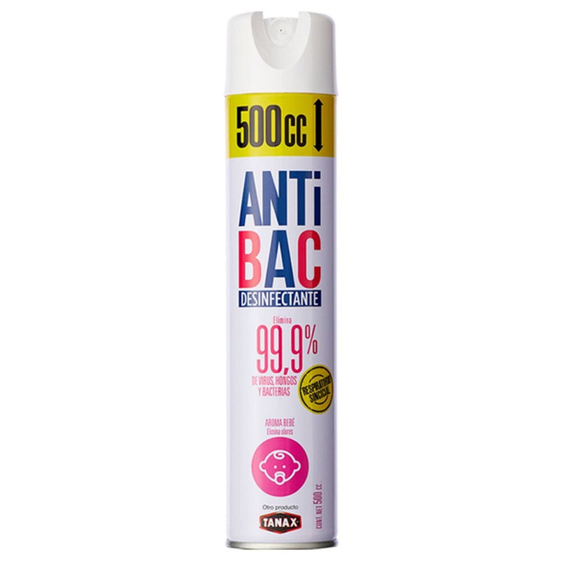 Desinfectante Ambiental Aerosol Bebé 500 Ml ASEO Y LIMPIEZA ANTIBAC 