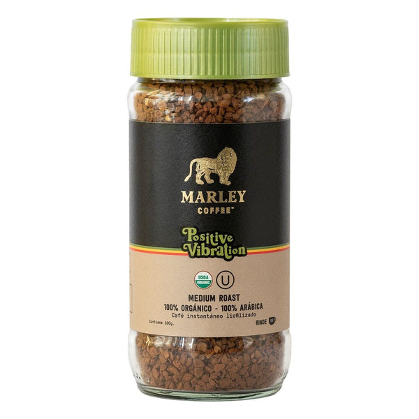Café Instantaneo Liofilizado Positive Vibration 100 Gr ALIMENTOS MARLEY COFFEE 