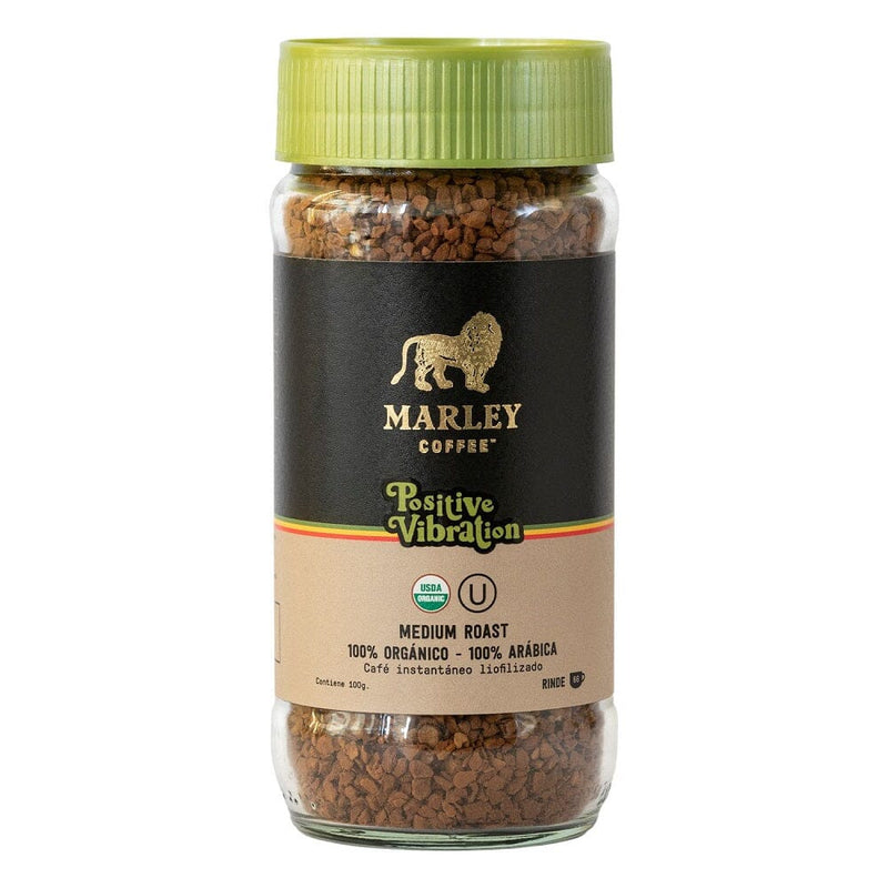 Café Instantaneo Liofilizado Positive Vibration 100 Gr ALIMENTOS MARLEY COFFEE 