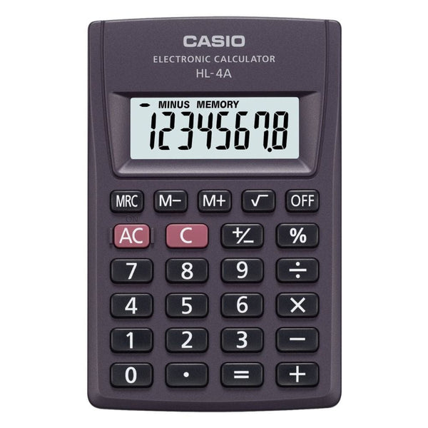 Calculadora Bolsillo 8 Digitos Basica Hl4A OFICINA Y LIBRERIA CASIO 